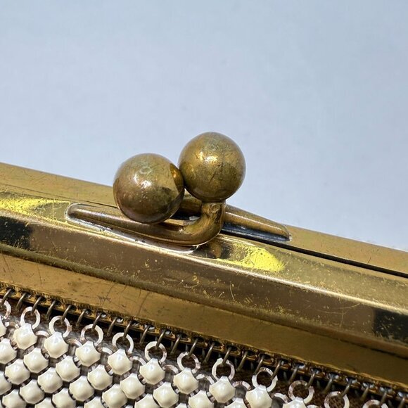 Whiting & Davis Co Mesh Bag USA Made Art Deco Vintage Kiss Lock Top Closure‎ - Picture 16 of 16